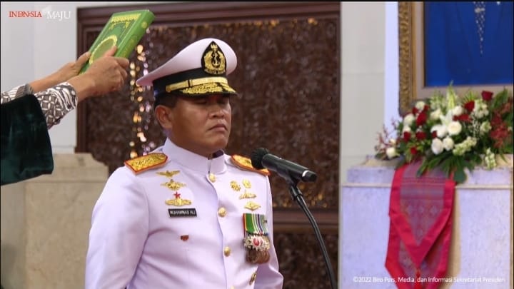 Resmi Dilantik Jadi KSAL, Laksamana Muhammad Ali Disuruh Jokowi Setop Penyelundupan di Laut 